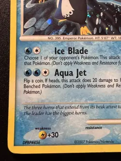 Empoleon 4/130 Diamond & Pearl Pokemon Card Holo Foil Rare MP - Image 5