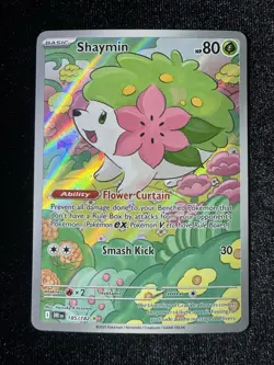 Shaymin 185/182 Sv10: Destined Rivals Holo Illustration Card Near Mint Condition - Image 1