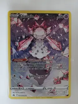 Diancie Pokemon TCG Crown Zenith Galarian Gallery Holo Card GG13/GG70 Ultra Rare - Image 1