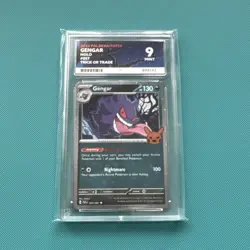 Pokemon Gengar TCG Holo Card 057/091 Trick Or Trade Ace 9 Mint Paldean Fates - Image 1