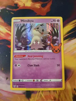 Pokemon TCG Mimikyu Holo Promo Card Trick or Trade Halloween 081/189 - Image 1