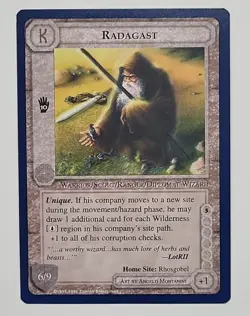 MIDDLE-EARTH CCG MECCG RADAGAST THE WIZARDS UNLIMITED METW TWUL FIXED CARD - Image 1