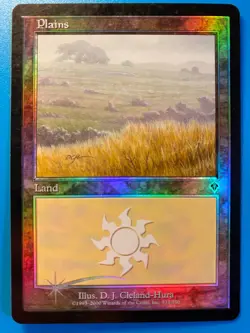 MTG 1x FOIL Plains # 333 Invasion Pauper Magic the Gathering Card x1 MP - Image 1