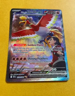Pokemon TCG Ethans Ho-Oh EX Card Destined Rivals 230/182 - Image 1