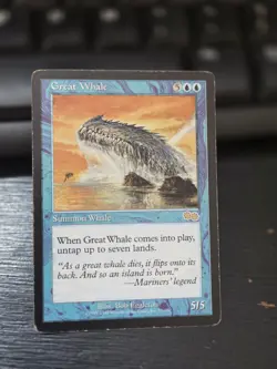 Great Whale - Urza's Saga - MTG - Magic the Gathering - Image 1