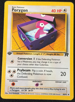 Porygon 48/82 - First Edition - Team Rocket - NM - Pokemon TCG - 1999 | [TL-054] - Image 1