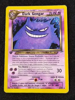 Pokemon 2002 Dark Gengar Holo 1 Prima Edizione Neo Destiny Wotc Italiano - Image 1