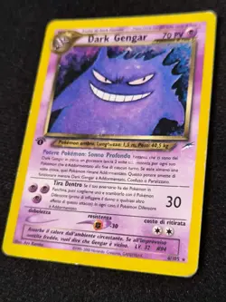 Pokemon 2002 Dark Gengar Holo 1 Prima Edizione Neo Destiny Wotc Italiano - Image 2