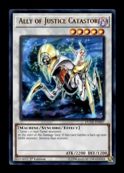 ( ALLY OF JUSTICE CATASTOR ) - Ultra Rare - DUDE-EN007 - 1st - NM - Yu-Gi-Oh - Image 1