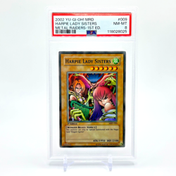Yu-Gi-Oh! "Harpie Lady Sisters" 1st Edition MRD-009 PSA NM-MT 8 (POP 57) - Image 1