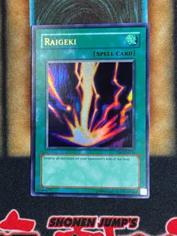 Yugioh Raigeki DB1-EN114 Ultra Rare Foil Attribute Misprint Error NM - Image 1