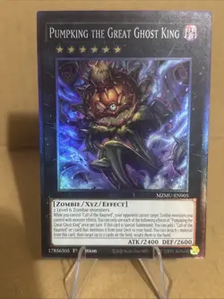 Yugioh Pumpking The Great Ghost King COLLECTOR’S RARE 1st Edition NM MZMU-EN005 - Image 1