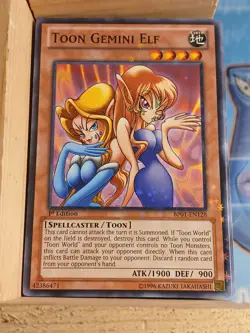 Toon Gemini Elf (Starfoil) BP01-EN128 Battle Pack: Epic Dawn 1st Edition - Image 1