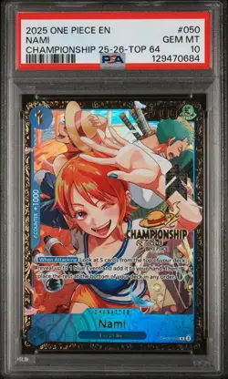 Nami Top 64 - (Championship 25-26 Regionals Season 1) OP09-050 - PSA 10 - Image 1