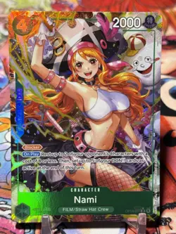 NAMI - One Piece OP14-031 - AA Alt Art Super Rare SR - The Azure Sea's Seven - Image 1