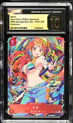 Nami #ST01-007 Japanese 2024 One Piece PRB Storage Box Set CGC 10 - Image 1