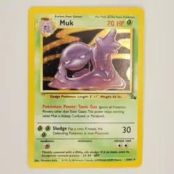 Muk 13/62 Holo Fossil - Pokemon Card - HP - Image 1
