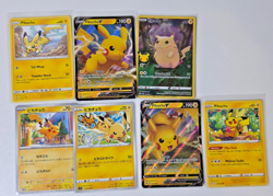 Pokemon Pikachu Card Lot V Holo Bundle Mixed Japanese & English NM #22 - Image 1