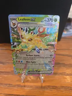 Pokemon TCG Leafeon EX Prismatic Evolution Double Rare 006/131 NM Card - Image 2