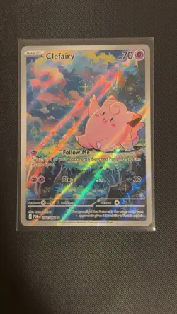 Pokemon Clefairy Full Art Holo Card POR 094/088 English Basic Fairy 2026 - Image 1
