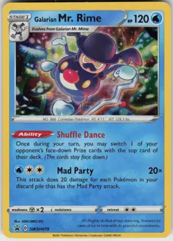 Holo Foil Galarian Mr. Rime SWSH079 Promo SWSH: Sword & Shield Promo Cards - Image 1