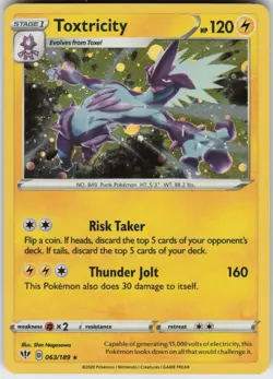 Holo Foil Toxtricity - (Cosmos Holo) 063/189 Promo Miscellaneous Cards & Product - Image 1