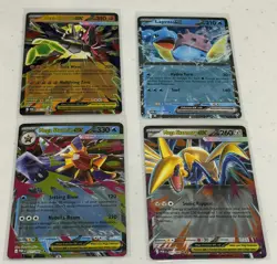 (4) PERFECT ORDER EX CARD LOT ‘DOUBLE RARE’ POR~English Version Pokemon Cards - Image 1