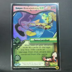 Dragon Ball Z Card Tcg CCG Saiyan Overwhelming Drill HOLO FOIL LIMITED #107 DBZ - Image 2