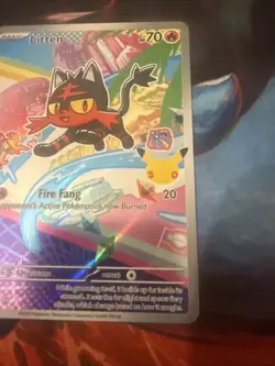 Pokemon Card Litten MEP 044 First Partner Illustration Promo 30th Anniversary NM - Image 4
