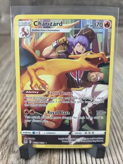 Pokemon Charizard TG03/TG30 Lost Origin Holo Trading Card NM - Image 1