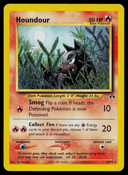 Pokemon Neo Discovery 24/75 Houndour Pokemon Card - Image 1
