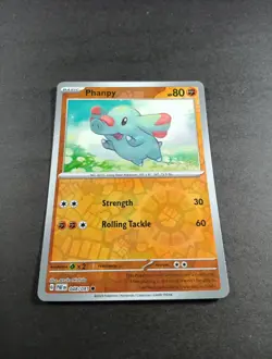 Pokemon Paldean Fates Phanpy Reverse Holo Common Card 048/091 NM - Image 1