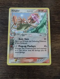 Kingler 22/100 Ex Crystal Guardians Non Holo Pokemon Card - Image 1