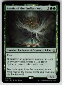 Arasta of the Endless Web Rare Commander: Bloomburrow 205 MTG Near Mint - Image 1