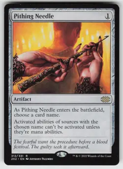 MP-01 Played Pithing Needle 312 Double Masters 2022 R - Image 1