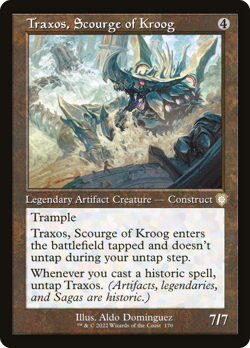 Traxos, Scourge of Kroog - 170 - The Brothers' War Commander- Near Mint - MTG - Image 1