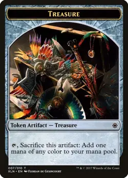 MTG TREASURE TOKEN 007 - MAGIC THE GATHERING - IXALAN XLN - Image 1
