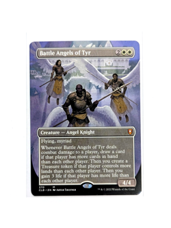 Battle Angels of Tyr M 370 Borderless REGULAR MTG Battle for Baulder's Gate CLB - Image 1