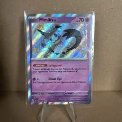 Pokemon TCG Paldean Fates Mimikyu 106/091 Baby Shiny. - Image 1