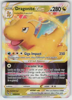 UR - 03 Holo Dragonite VSTAR 050/078 Ultra Rare Pokemon GO - Image 1