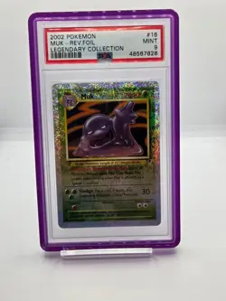 Muk 16/110 Reverse Holo Pokemon Legendary Collection - PSA9 - Image 1