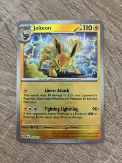 Pokemon Prismatic Evolutions Masterball Holo Jolteon 029/131 Near Mint - Image 1