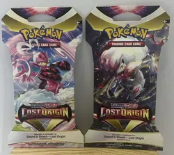 2 POKEMON LOST ORIGIN SLEEVED BOOSTER PACKS - Artwork In Photos - NEW & SEALED - Image 1