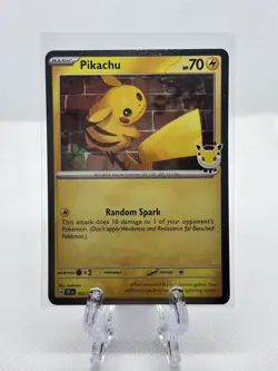 Pikachu Cosmo Holo (Pokemon Day 2026) Stamped TEF 051/162 Pokemon TCG - Image 1