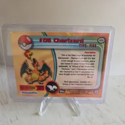 Pokemon 1999 Topps Series 1 Charizard #06 Non Holo. Near Mint. - Image 2