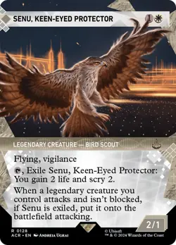 🧙Senu, Keen Eyed Protector R 0128 Borderless Foil ACR MTG - Image 1