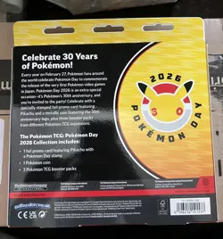 Pokemon TCG: Pokemon Day 2026 30th Anniversary Collection Box - IN HAND UK ✅ - Image 2