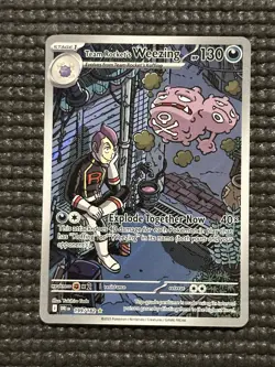Pokemon TCG Team Rockets Weezing Destined Rivals 199/182 - Image 1