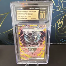 Pokemon Cornerstone Mask Ogerpon ex 216/187 SV8a Special Art Rare CGC Pristine10 - Image 1