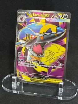 Mega Sharpedo ex 113/094 Ultra Rare Phantasmal Flames Pokemon Near Mint - Image 1